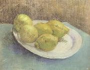 Vincent Van Gogh Still life with Lemons on a Plate (nn04) oil painting on canvas